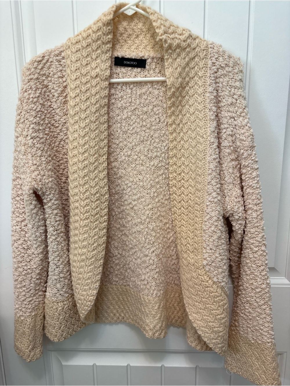 Dokotoo Shawl Collar Knit Cardigan Sweater - Women size Medium. . 100% Acrylic.